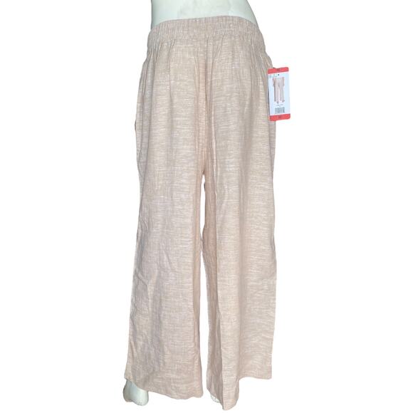 Ella Moss Linen Blend Wide Leg Pants Size Medium NEW - Picture 2 of 4
